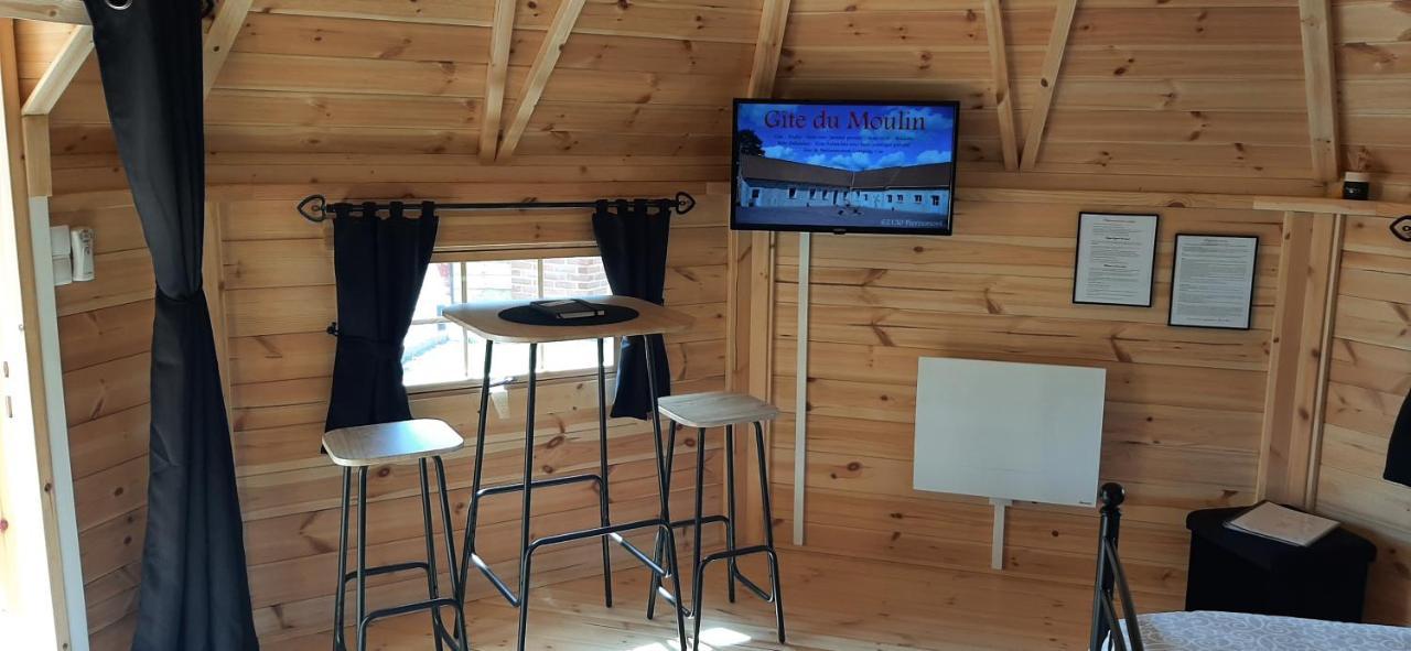 Kota Scandinave Avec Son Bain Nordique Privatif - Gite Du Moulin 62130 Pierremont Exterior foto